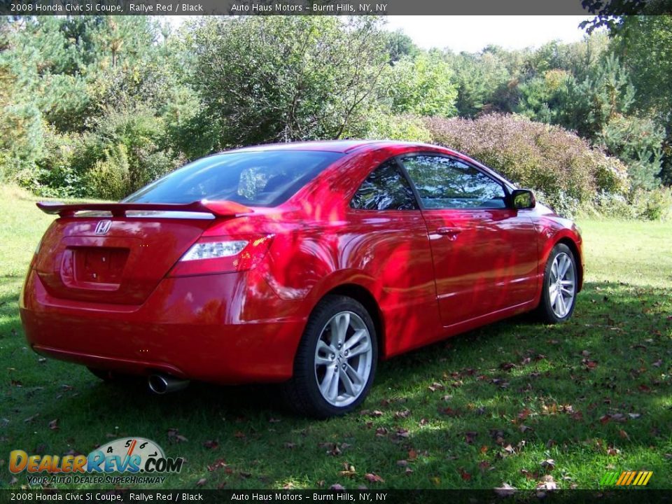 2008 Honda Civic Si Coupe Rallye Red / Black Photo #5