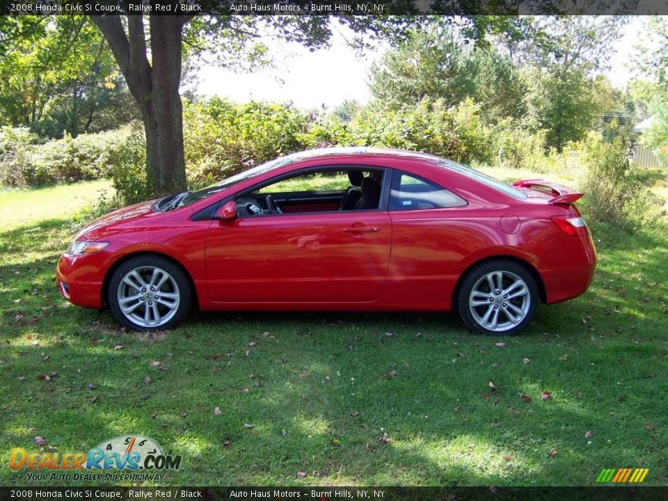 2008 Honda Civic Si Coupe Rallye Red / Black Photo #8