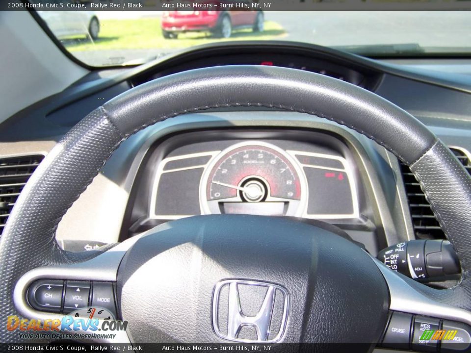 2008 Honda Civic Si Coupe Rallye Red / Black Photo #19