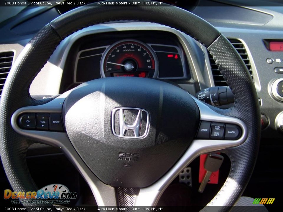 2008 Honda Civic Si Coupe Rallye Red / Black Photo #20