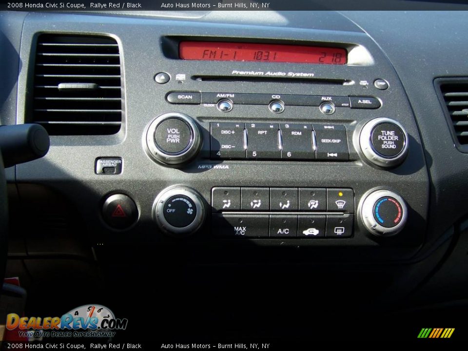 2008 Honda Civic Si Coupe Rallye Red / Black Photo #21