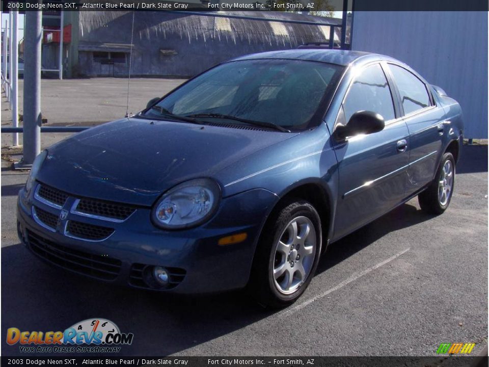 2003 Dodge Neon SXT Atlantic Blue Pearl / Dark Slate Gray Photo #1