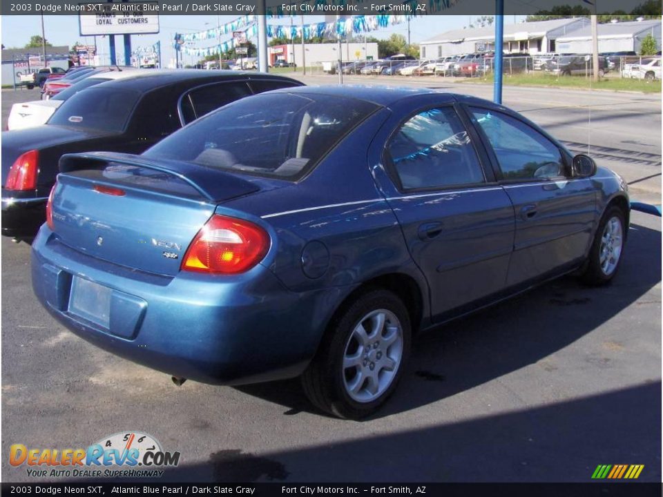 2003 Dodge Neon SXT Atlantic Blue Pearl / Dark Slate Gray Photo #3