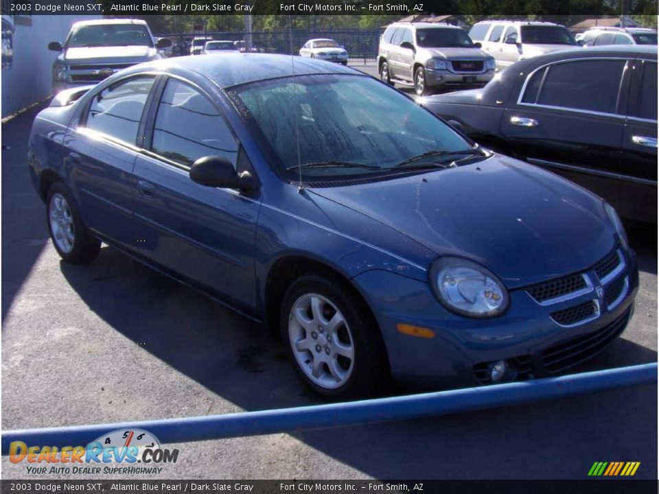 2003 Dodge Neon SXT Atlantic Blue Pearl / Dark Slate Gray Photo #4