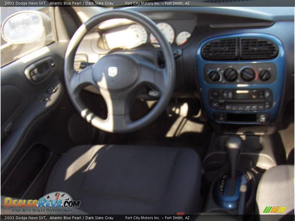 2003 Dodge Neon SXT Atlantic Blue Pearl / Dark Slate Gray Photo #8