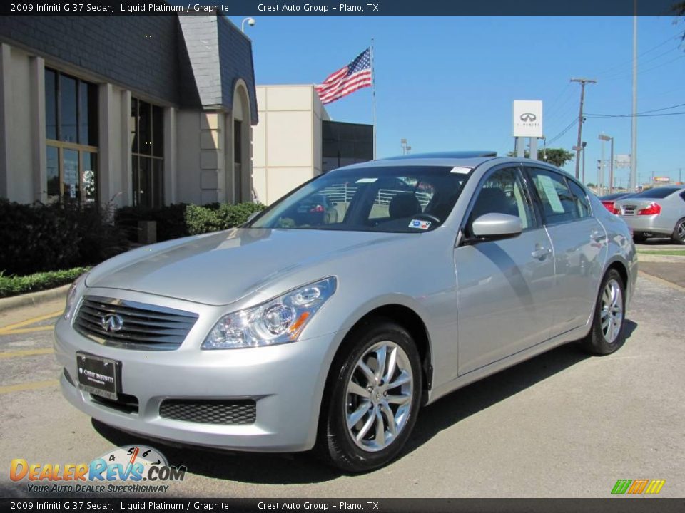 2009 Infiniti G 37 Sedan Liquid Platinum / Graphite Photo #3