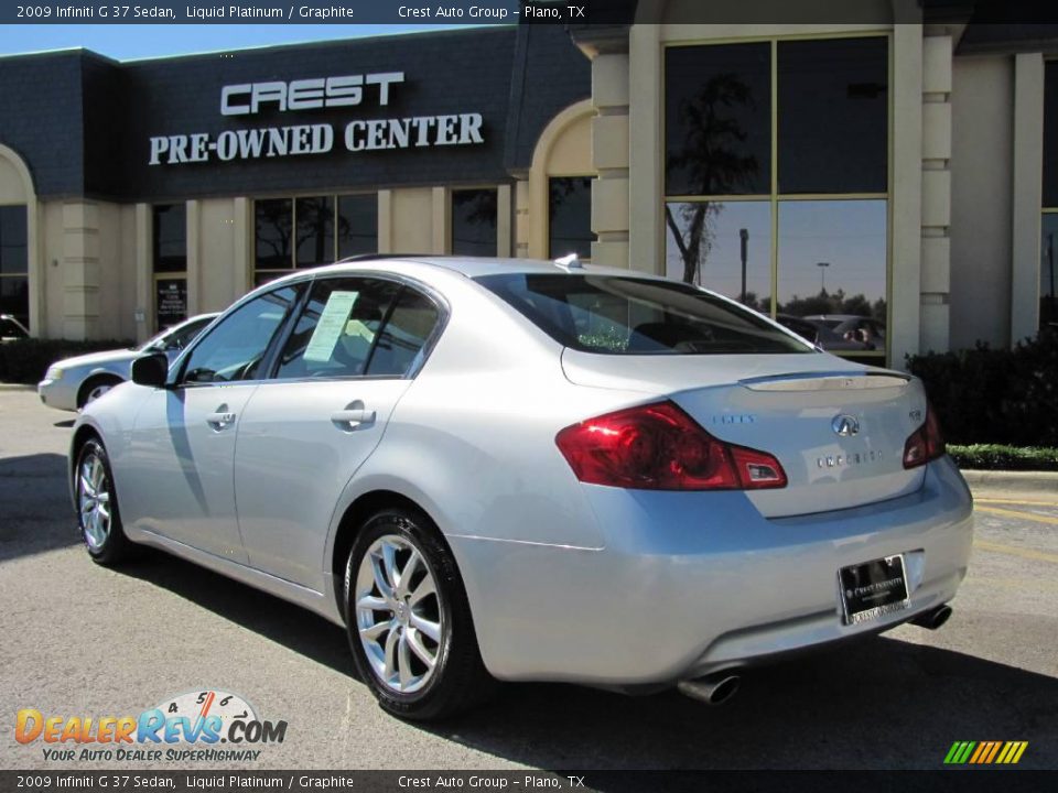 2009 Infiniti G 37 Sedan Liquid Platinum / Graphite Photo #5