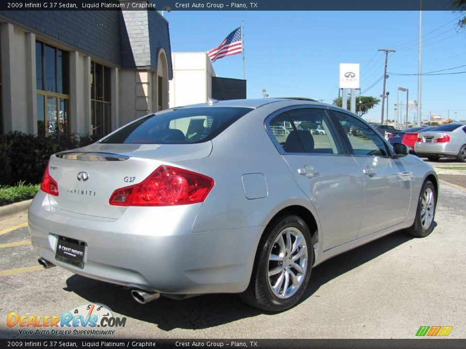 2009 Infiniti G 37 Sedan Liquid Platinum / Graphite Photo #6