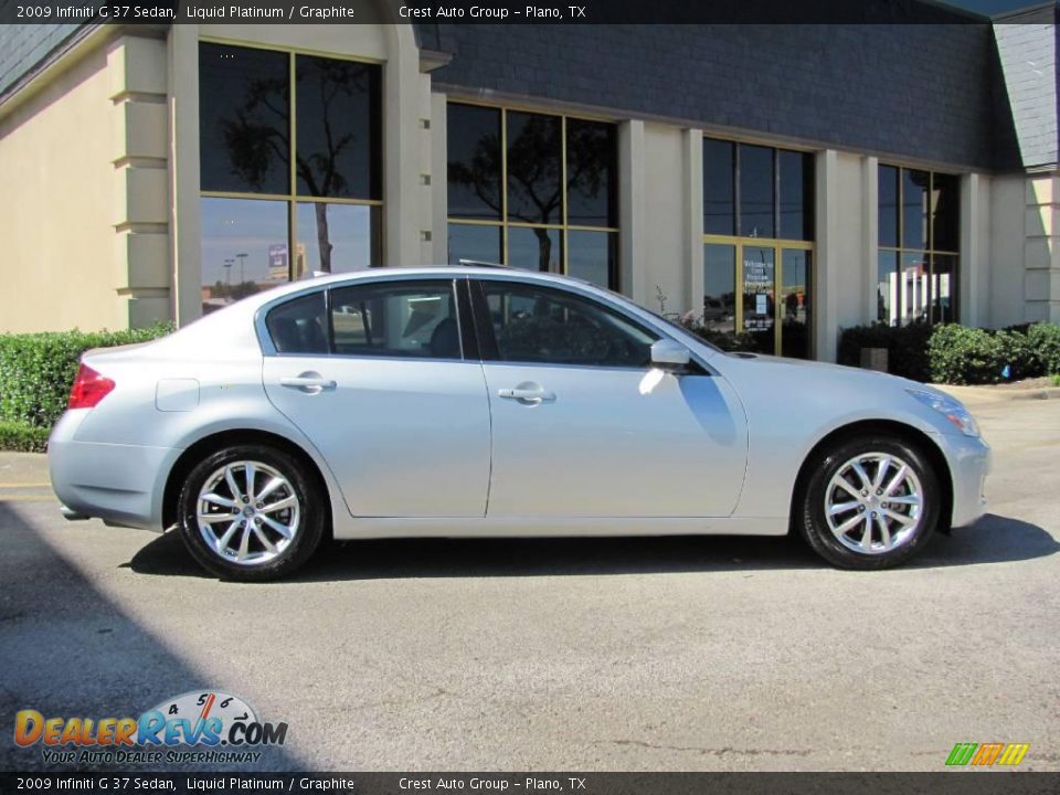 2009 Infiniti G 37 Sedan Liquid Platinum / Graphite Photo #7