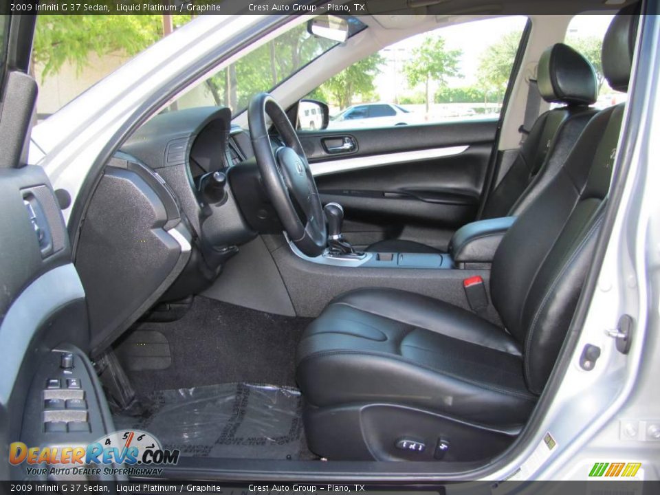 2009 Infiniti G 37 Sedan Liquid Platinum / Graphite Photo #8