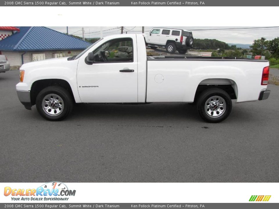 2008 GMC Sierra 1500 Regular Cab Summit White / Dark Titanium Photo #2