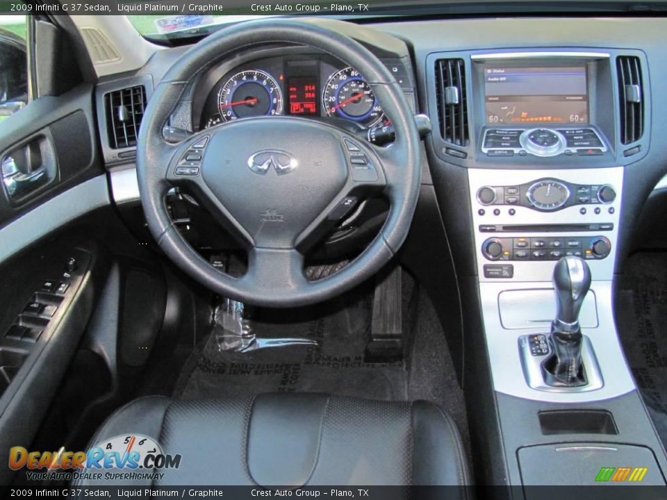 2009 Infiniti G 37 Sedan Liquid Platinum / Graphite Photo #12