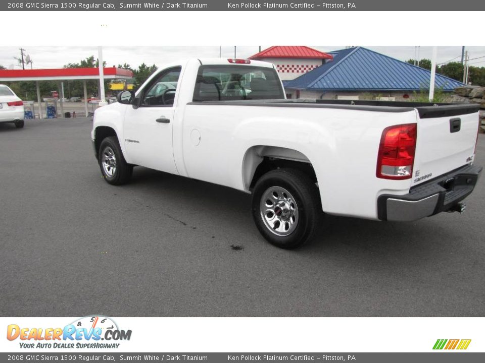 2008 GMC Sierra 1500 Regular Cab Summit White / Dark Titanium Photo #3