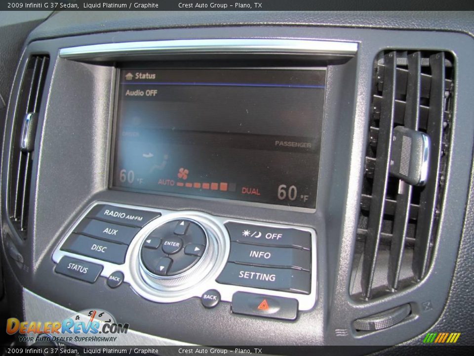 2009 Infiniti G 37 Sedan Liquid Platinum / Graphite Photo #13