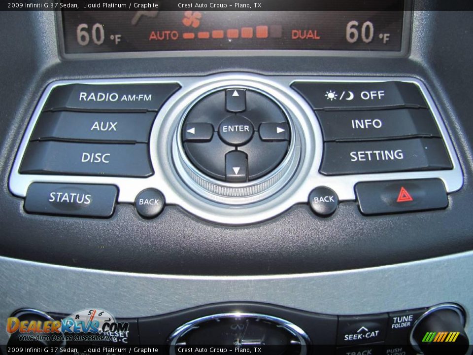 2009 Infiniti G 37 Sedan Liquid Platinum / Graphite Photo #14