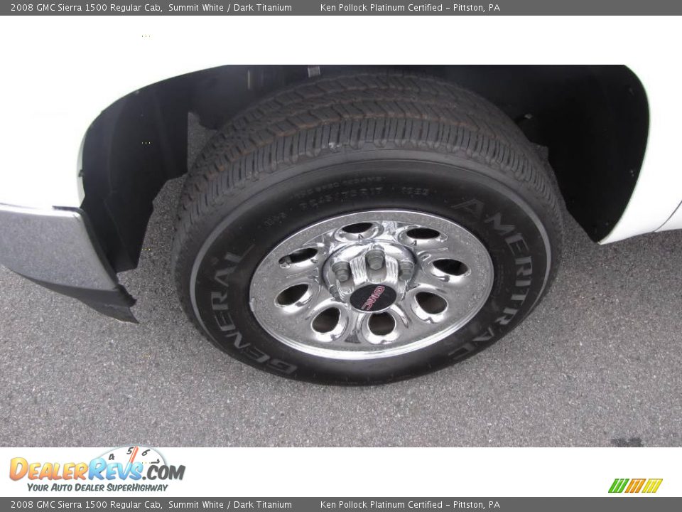 2008 GMC Sierra 1500 Regular Cab Summit White / Dark Titanium Photo #9