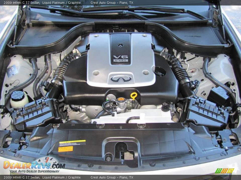2009 Infiniti G 37 Sedan Liquid Platinum / Graphite Photo #17