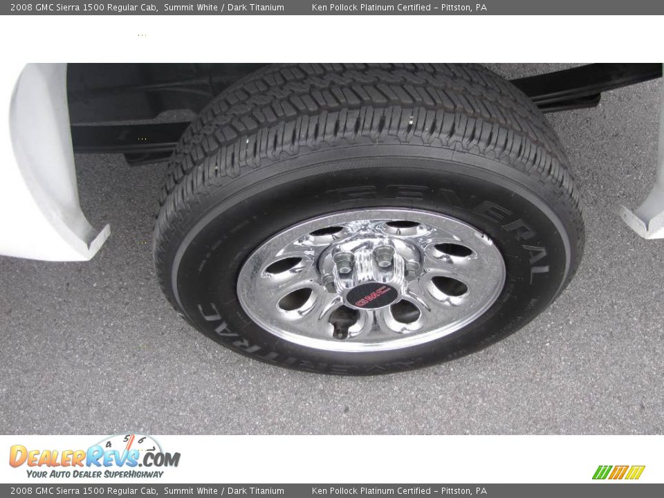 2008 GMC Sierra 1500 Regular Cab Summit White / Dark Titanium Photo #10