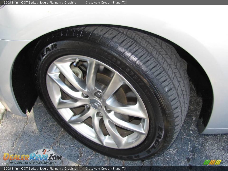 2009 Infiniti G 37 Sedan Liquid Platinum / Graphite Photo #18