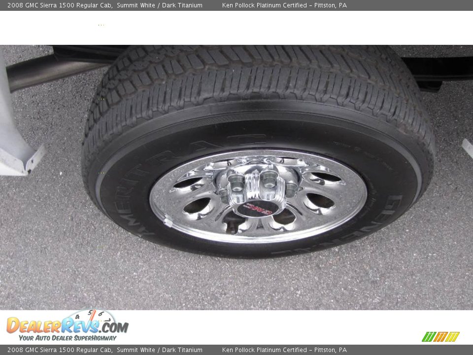 2008 GMC Sierra 1500 Regular Cab Summit White / Dark Titanium Photo #11