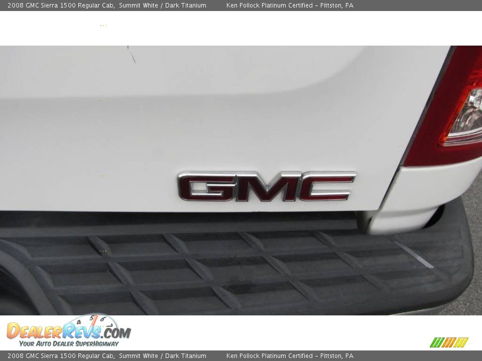 2008 GMC Sierra 1500 Regular Cab Summit White / Dark Titanium Photo #14