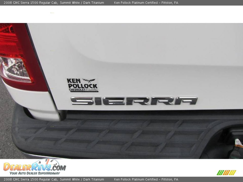 2008 GMC Sierra 1500 Regular Cab Summit White / Dark Titanium Photo #15