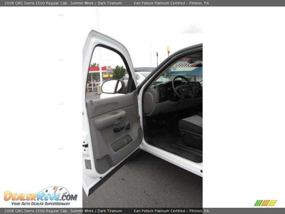2008 GMC Sierra 1500 Regular Cab Summit White / Dark Titanium Photo #17