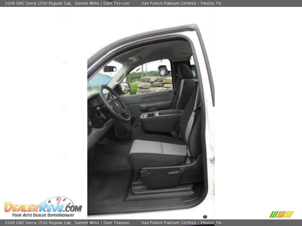 2008 GMC Sierra 1500 Regular Cab Summit White / Dark Titanium Photo #18