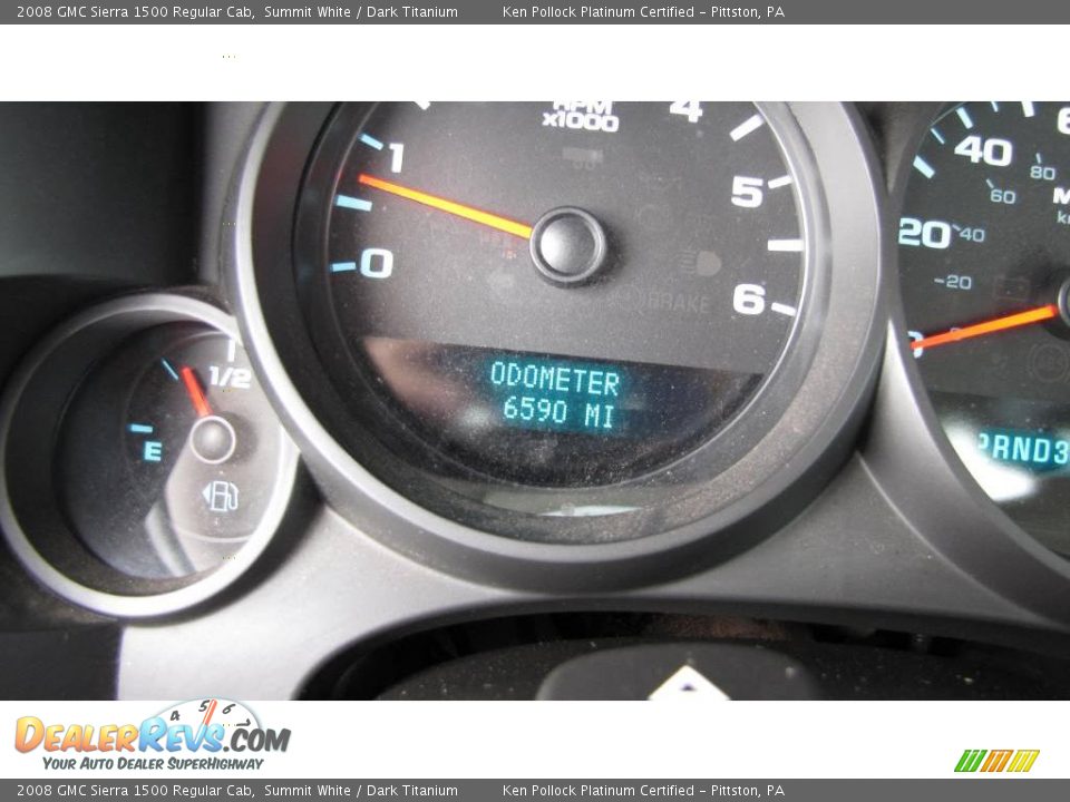 2008 GMC Sierra 1500 Regular Cab Summit White / Dark Titanium Photo #20