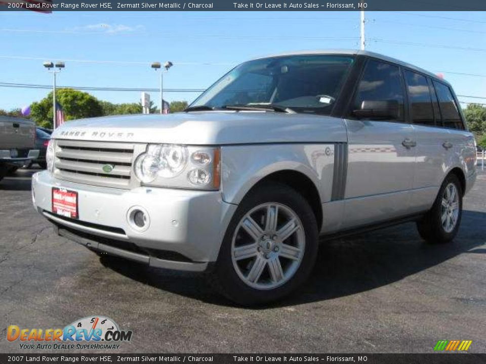 2007 Land Rover Range Rover HSE Zermatt Silver Metallic / Charcoal Photo #1
