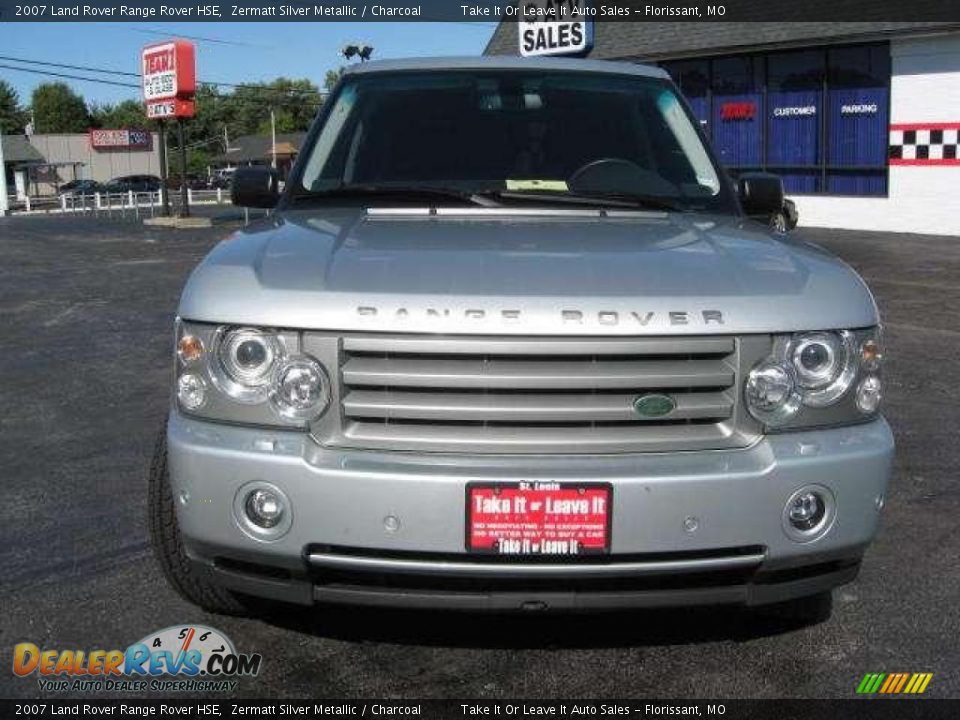 2007 Land Rover Range Rover HSE Zermatt Silver Metallic / Charcoal Photo #12