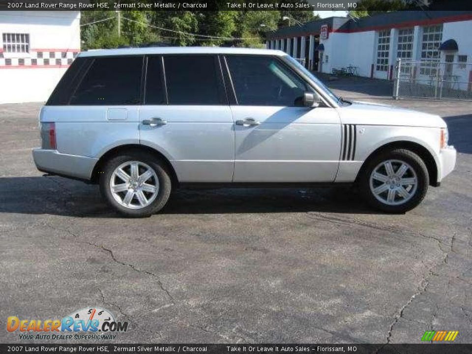 2007 Land Rover Range Rover HSE Zermatt Silver Metallic / Charcoal Photo #14