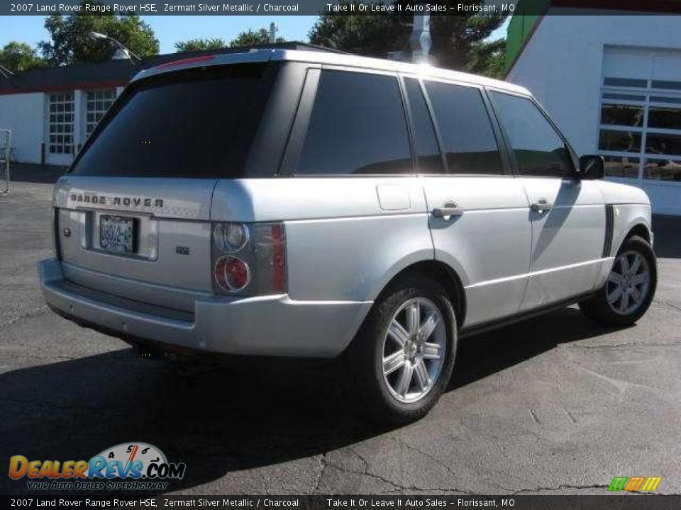 2007 Land Rover Range Rover HSE Zermatt Silver Metallic / Charcoal Photo #15