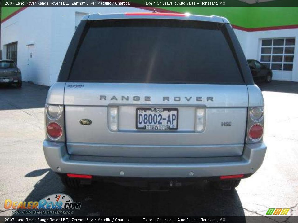 2007 Land Rover Range Rover HSE Zermatt Silver Metallic / Charcoal Photo #16