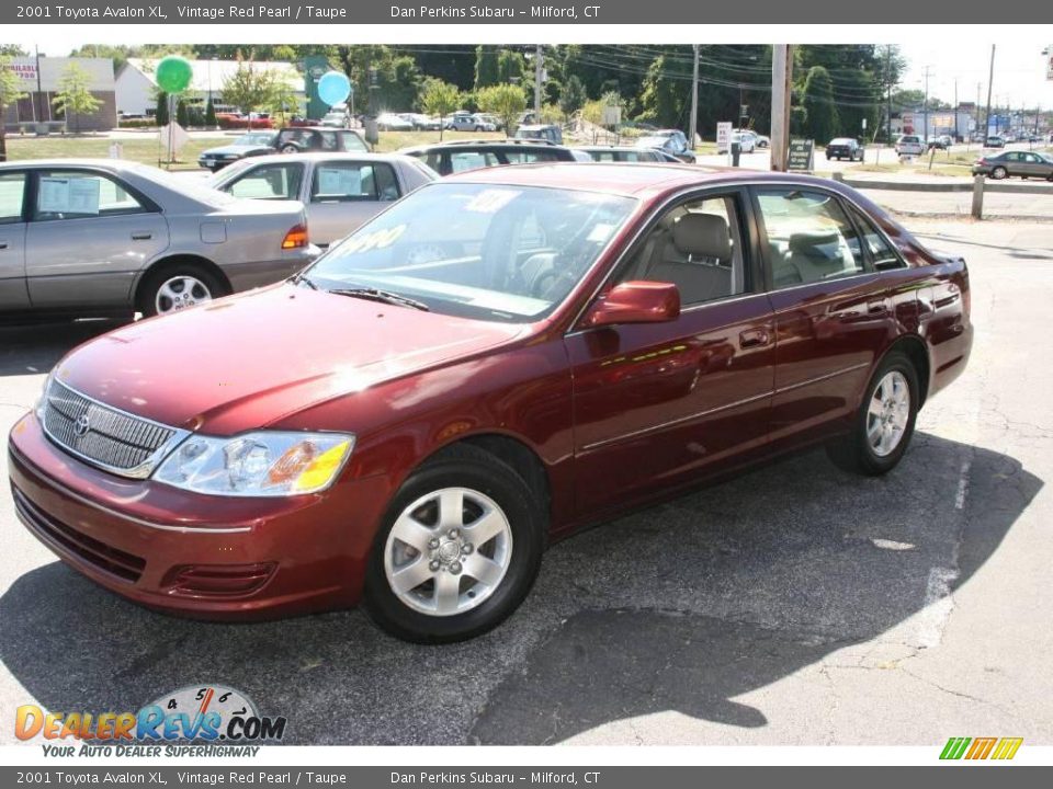 2001 Toyota Avalon XL Vintage Red Pearl / Taupe Photo #1