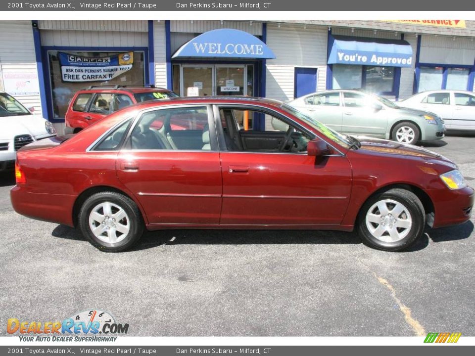 2001 Toyota Avalon XL Vintage Red Pearl / Taupe Photo #4