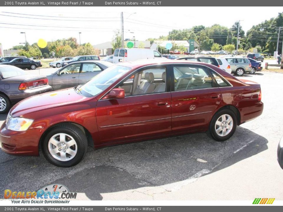 2001 Toyota Avalon XL Vintage Red Pearl / Taupe Photo #9