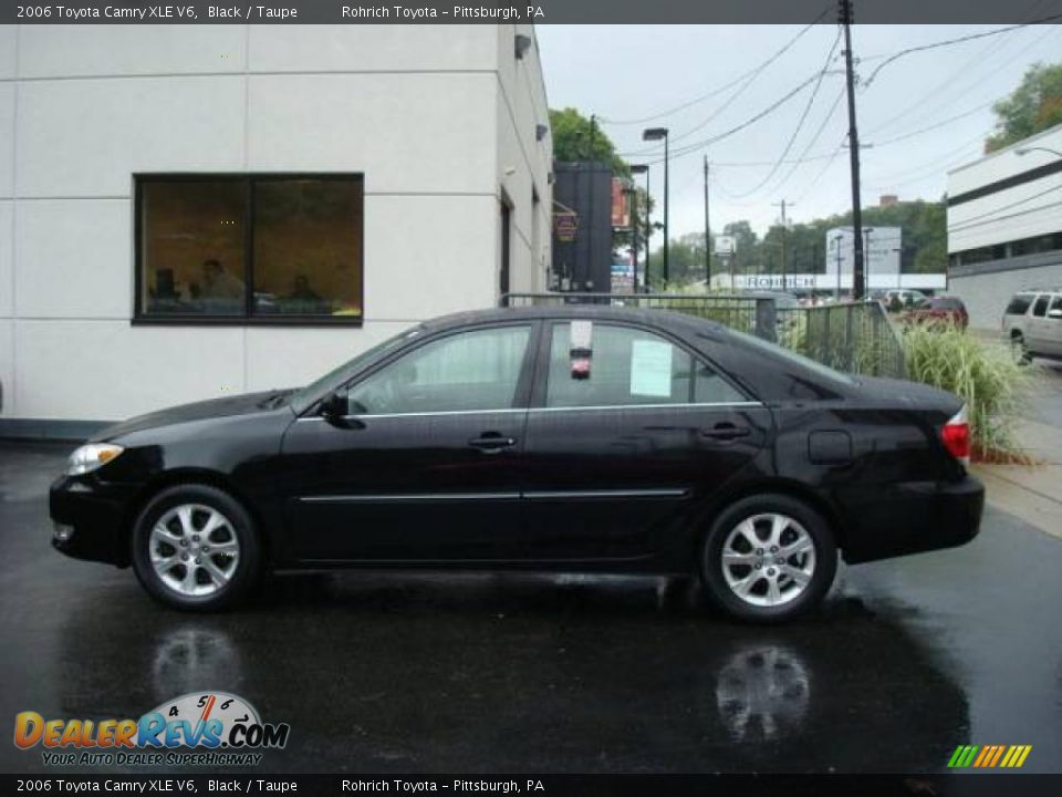 2006 Toyota Camry XLE V6 Black / Taupe Photo #1