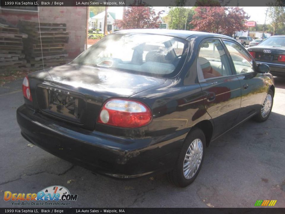 1999 Kia Sephia LS Black / Beige Photo #2
