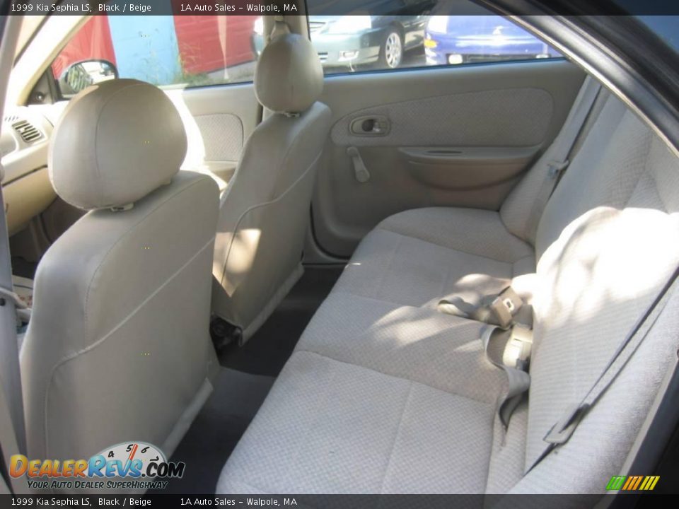 1999 Kia Sephia LS Black / Beige Photo #4