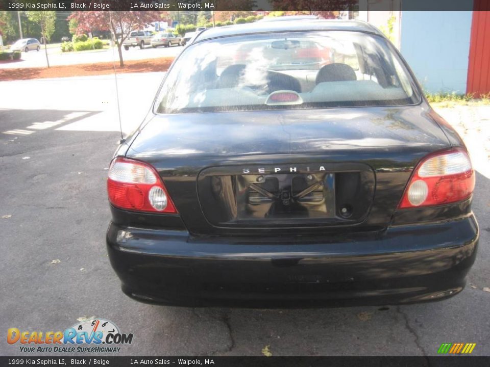1999 Kia Sephia LS Black / Beige Photo #12