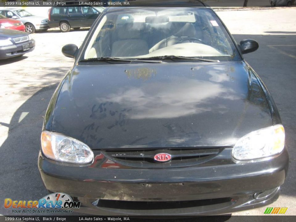 1999 Kia Sephia LS Black / Beige Photo #18
