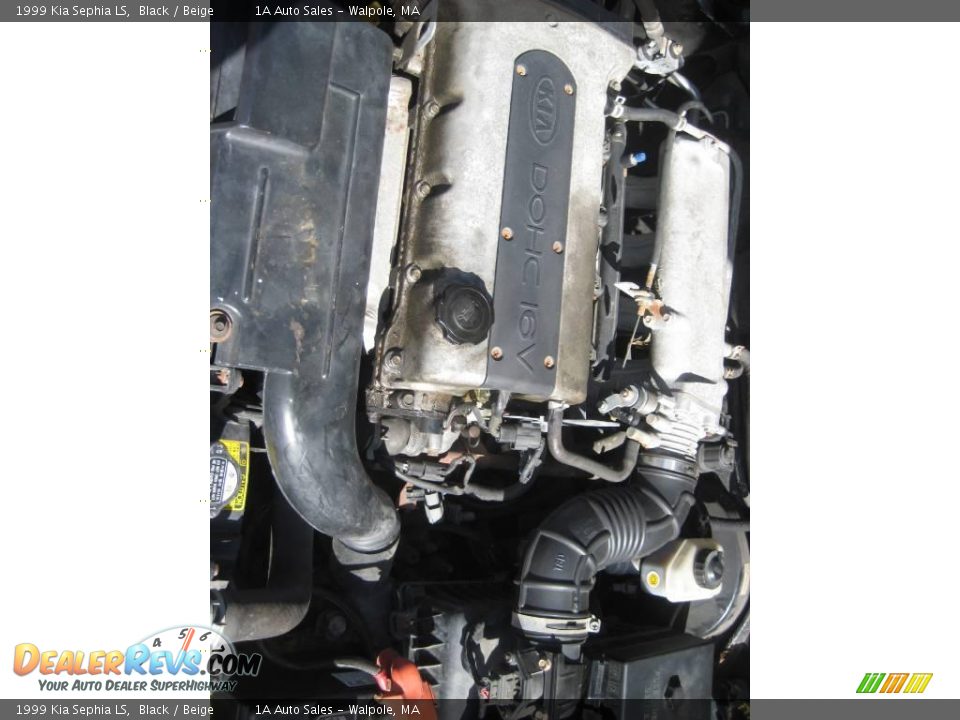 1999 Kia Sephia LS Black / Beige Photo #19