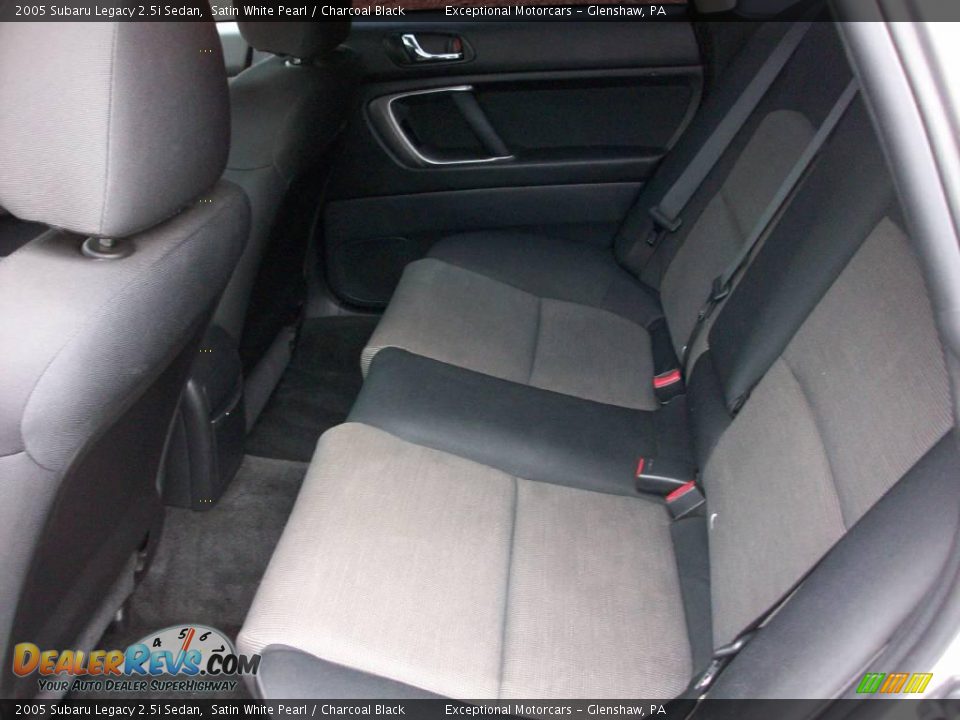 2005 Subaru Legacy 2.5i Sedan Satin White Pearl / Charcoal Black Photo #20