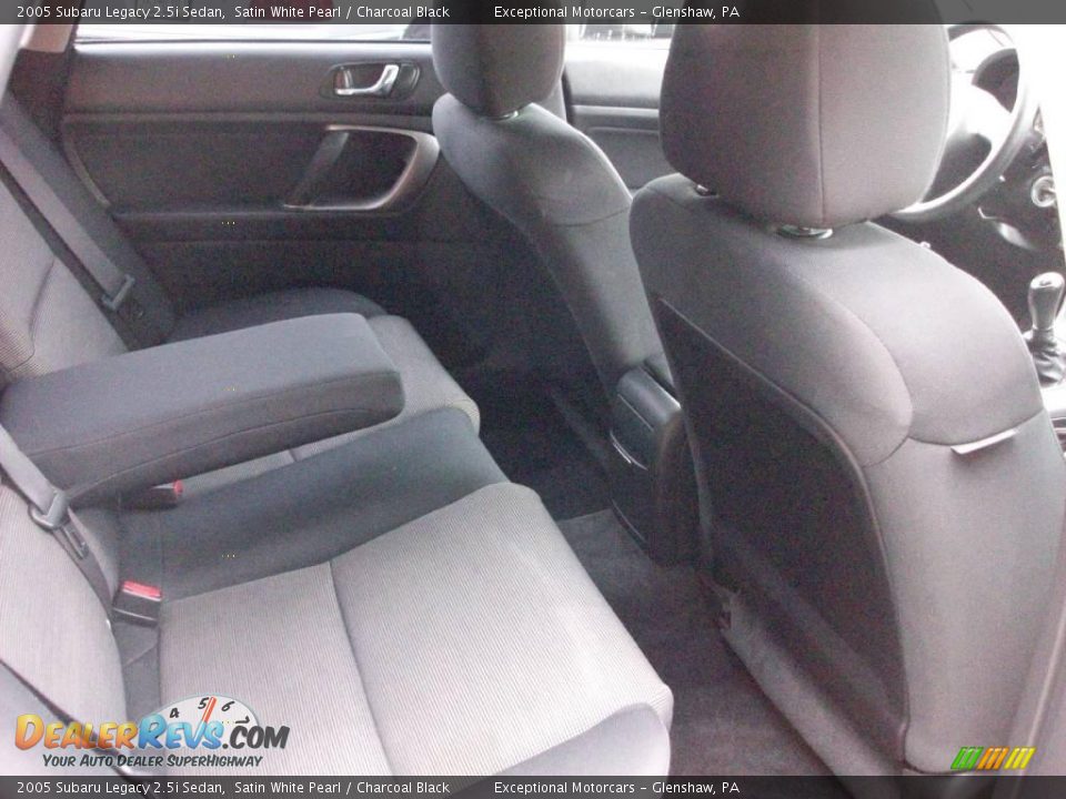2005 Subaru Legacy 2.5i Sedan Satin White Pearl / Charcoal Black Photo #22