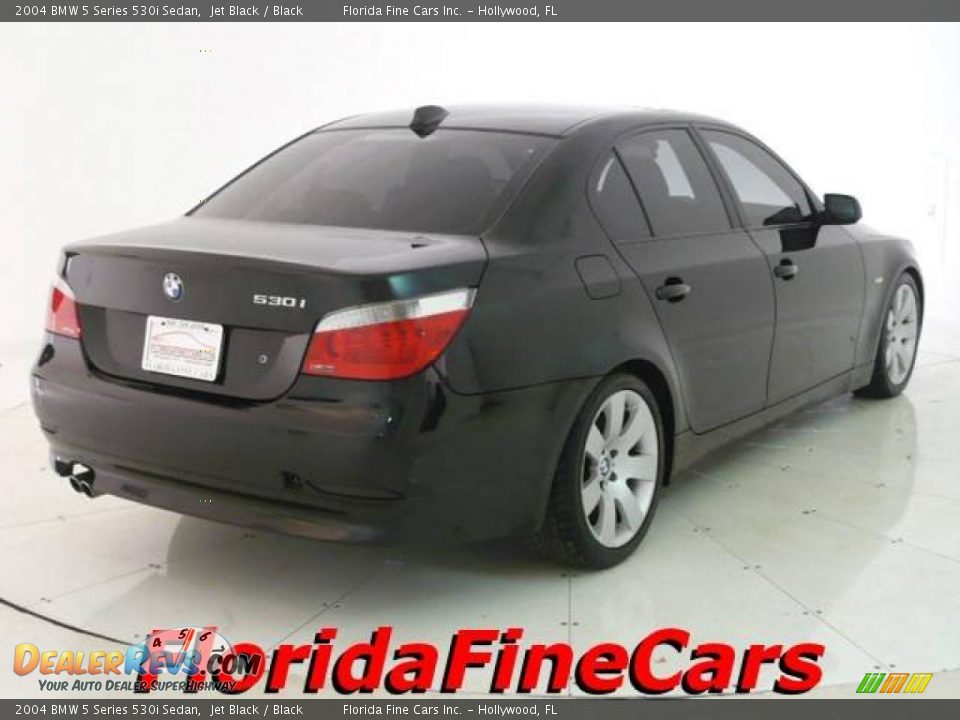 2004 BMW 5 Series 530i Sedan Jet Black / Black Photo #2