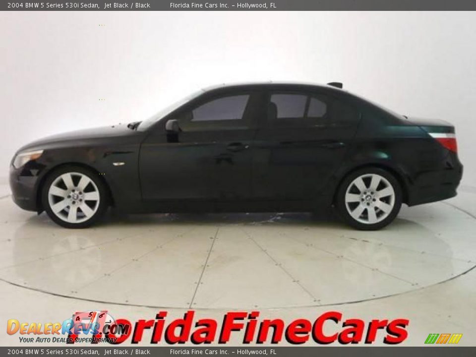2004 BMW 5 Series 530i Sedan Jet Black / Black Photo #3