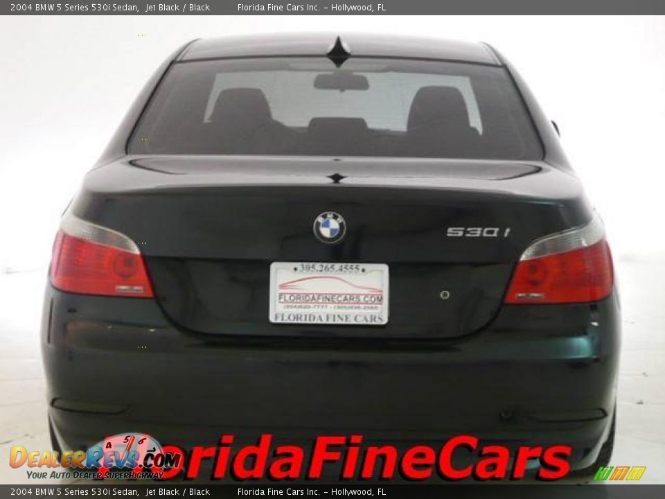 2004 BMW 5 Series 530i Sedan Jet Black / Black Photo #6