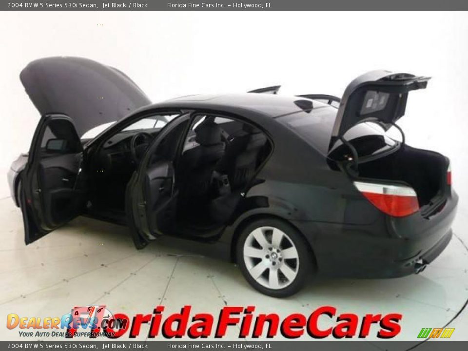 2004 BMW 5 Series 530i Sedan Jet Black / Black Photo #8