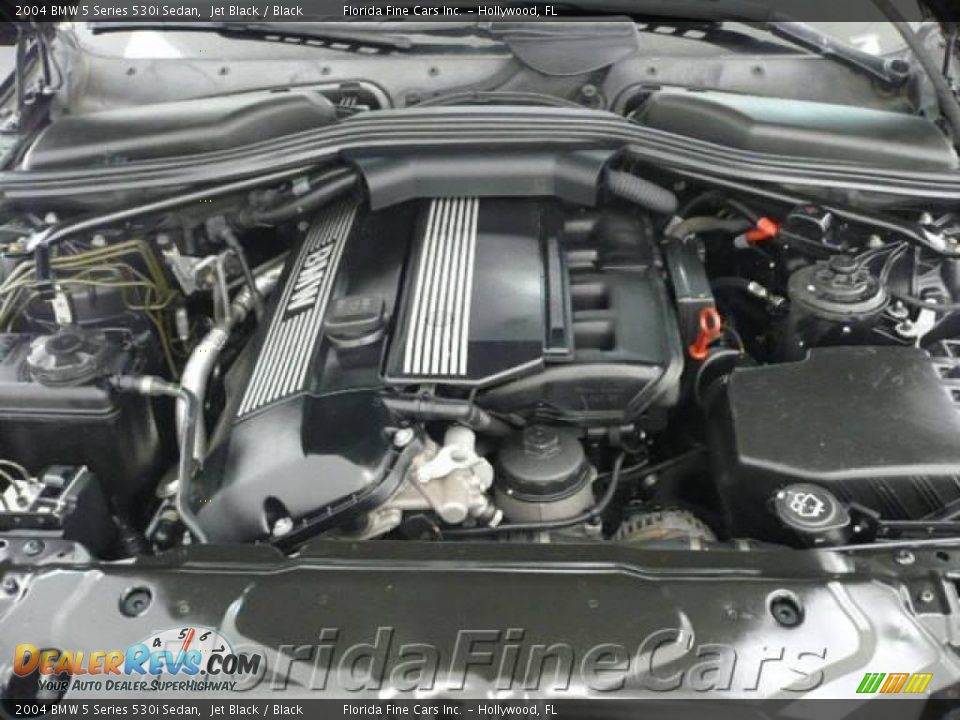 2004 BMW 5 Series 530i Sedan Jet Black / Black Photo #9